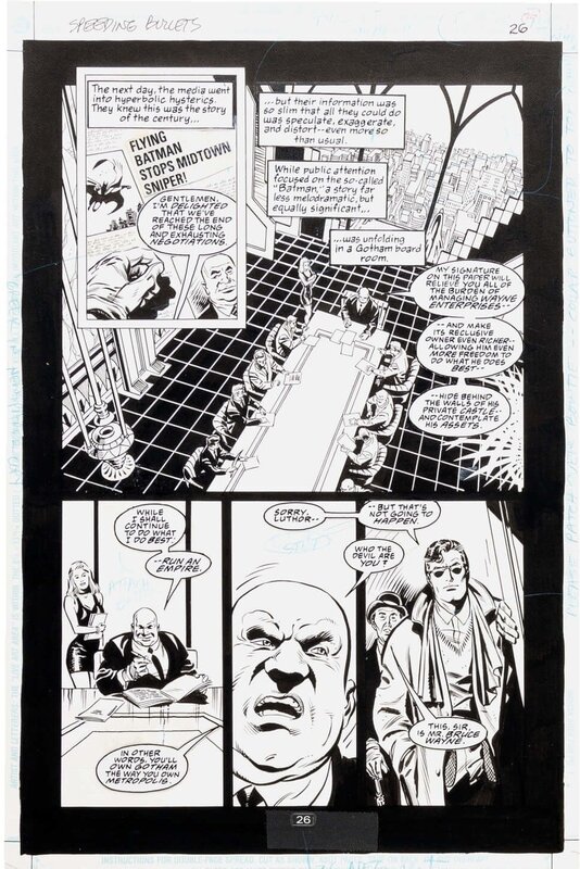 Eduardo Barreto, John M. DeMatteis, Superman (Batman) - Speeding Bullets P26 - Planche originale