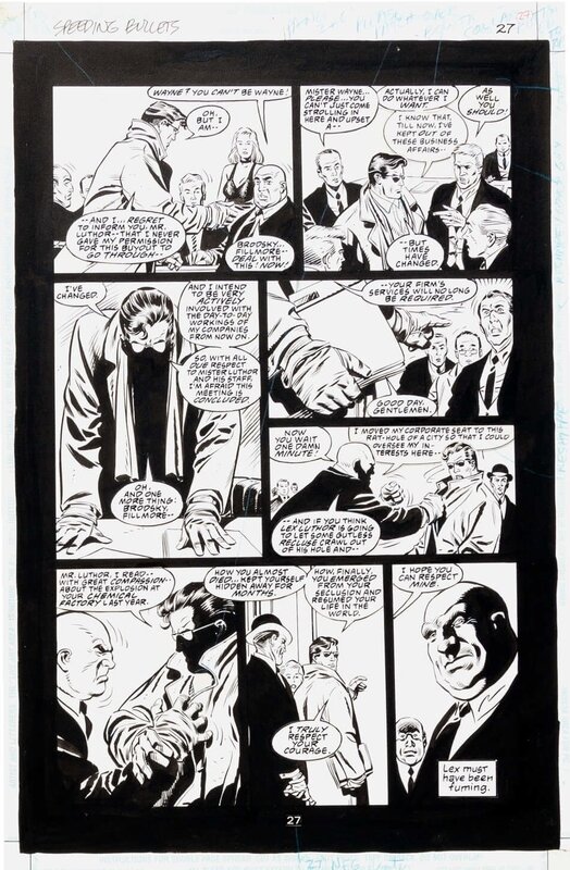 Eduardo Barreto, John M. DeMatteis, Superman (Batman) - Speeding Bullets P27 - Planche originale