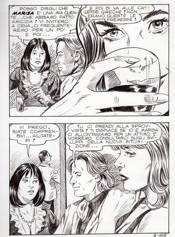 Alberto Del Mestre, Pruriti di moglie planche 89 - Publication dans Desiderati intimi n°2, Ediperiodici, 1991 - Comic Strip