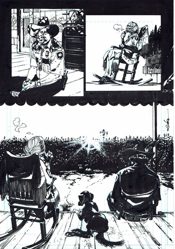 Scalped par R.M. Guéra, Jason Aaron - Planche originale