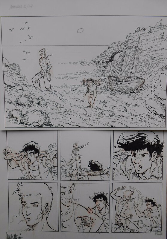 Charel Cambré, Marc Legendre, Amoras- Amphoria- T2 - Planche originale