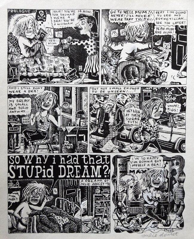 Julie Doucet, So Why I Had This Stupid Dream - Comic Strip