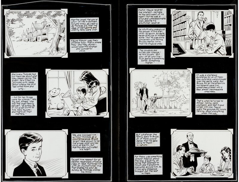 Eduardo Barreto, John M. DeMatteis, Superman (Batman) - Speeding Bullets P4-5 - Planche originale