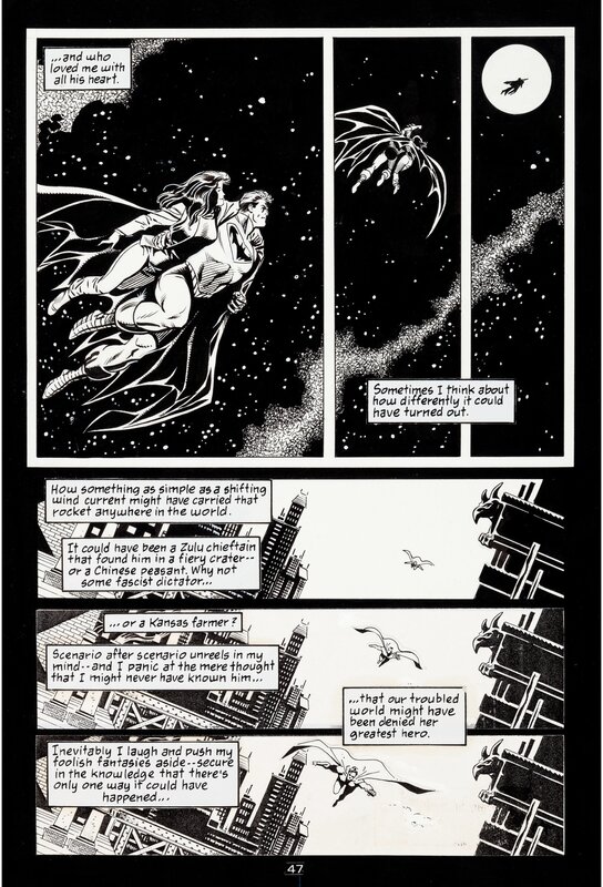 Eduardo Barreto, John M. DeMatteis, Superman (Batman) - Speeding Bullets P47 - Planche originale