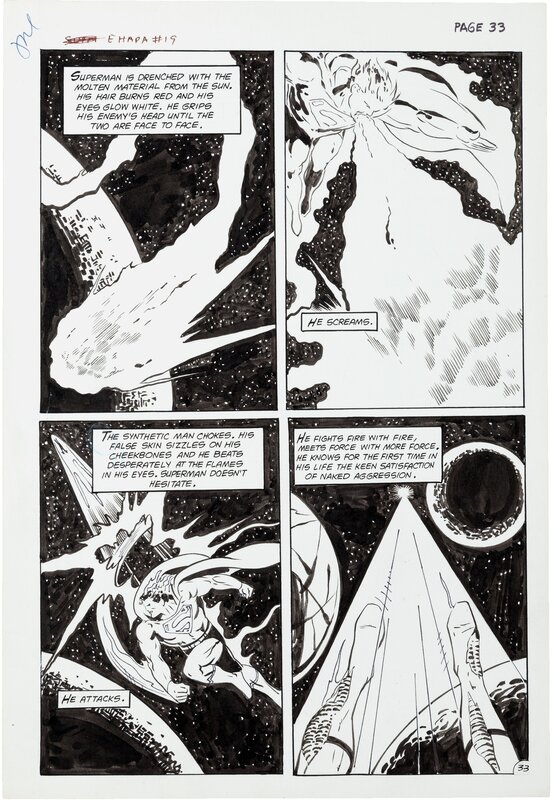 Keith Giffen, Superman - Ed. Ehapa - #72 P35 - Planche originale
