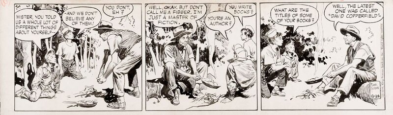 Frank Godwin, Rusty Riley - Dec 1956 - Planche originale