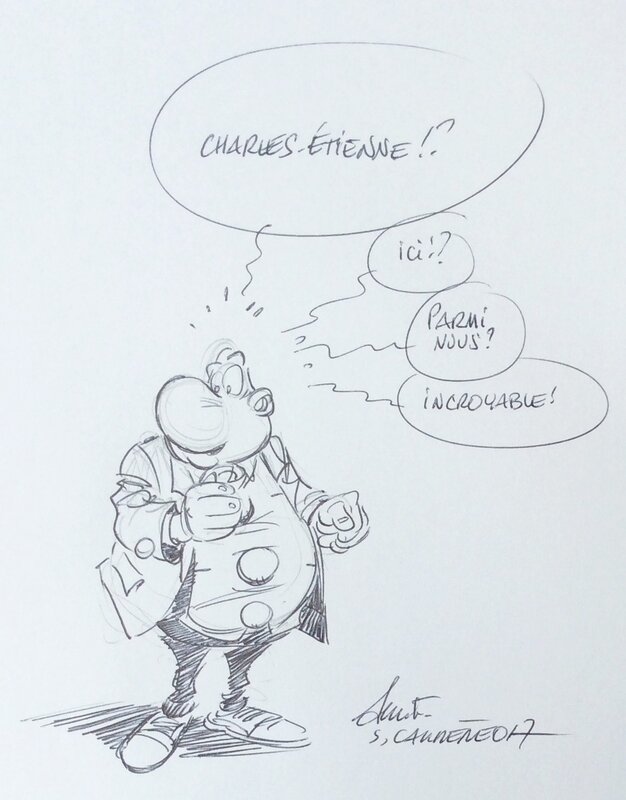 Achille Talon by Serge Carrère - Sketch