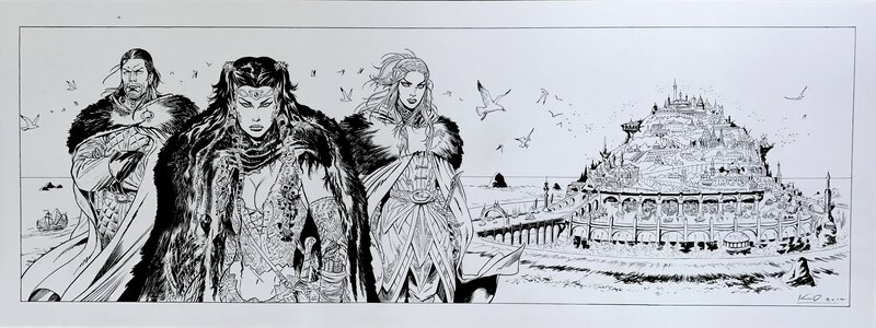 En vente - Bienvenue à Eselmur par Kyko Duarte - Illustration originale