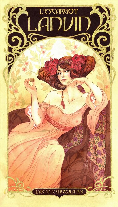 Affiche LANVIN by Ingrid Liman - Original Illustration
