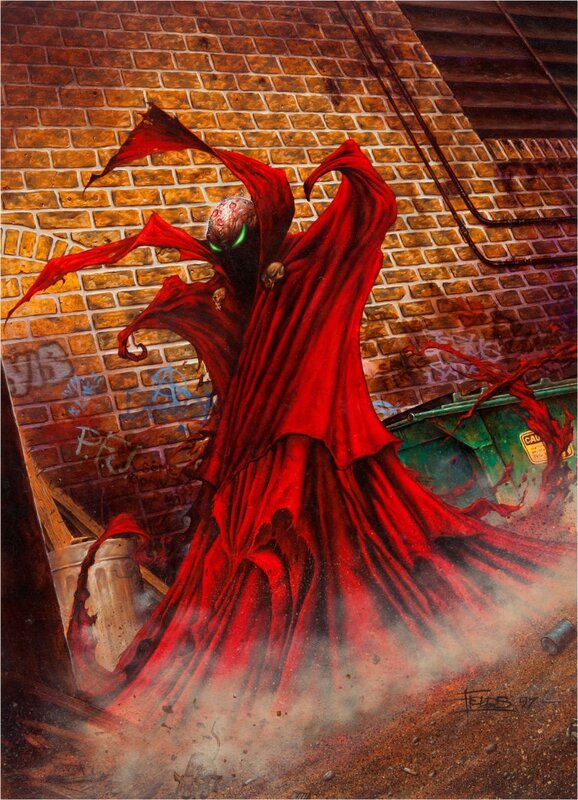 Fred Fields, Spawn - Wizard #77 - Cover page - Comic Strip
