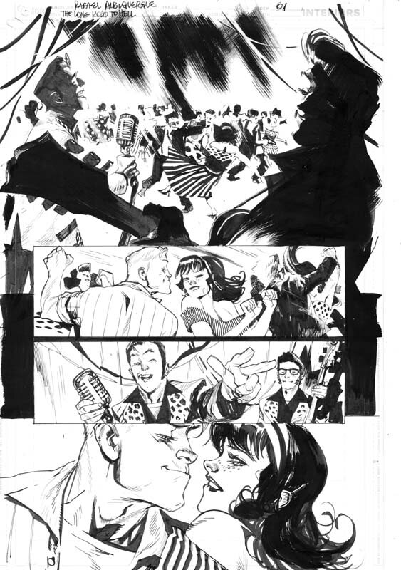 Rafael Albuquerque, American Vampire -  the Long Road to Hell #01 p01 - Planche originale