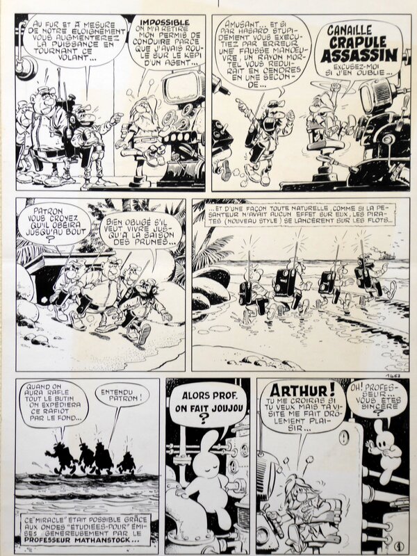 Arthur le Fantôme par Cézard - Planche originale