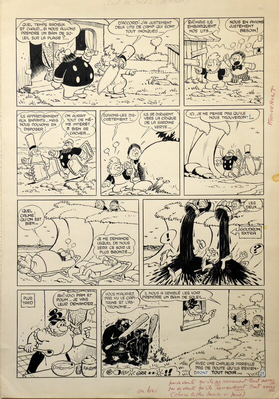 Pim Pam Poum par Cézard - Planche originale