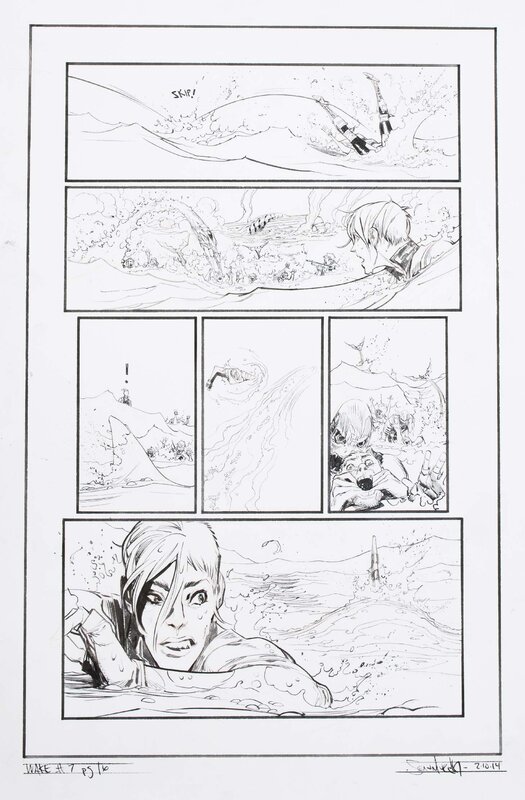 The Wake #07 p16 par Sean Murphy - Planche originale