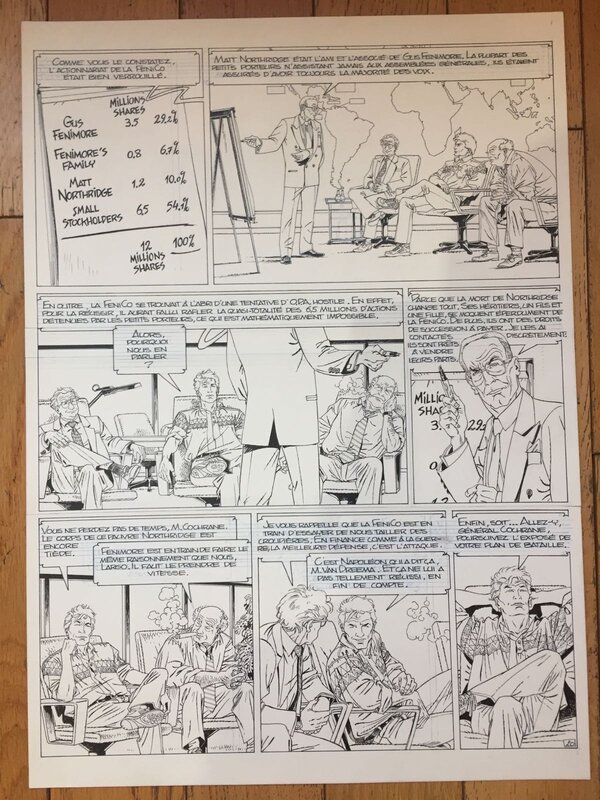 Largo Winch - Planche originale pour le tome 3 'OPA' by Philippe Francq - Comic Strip