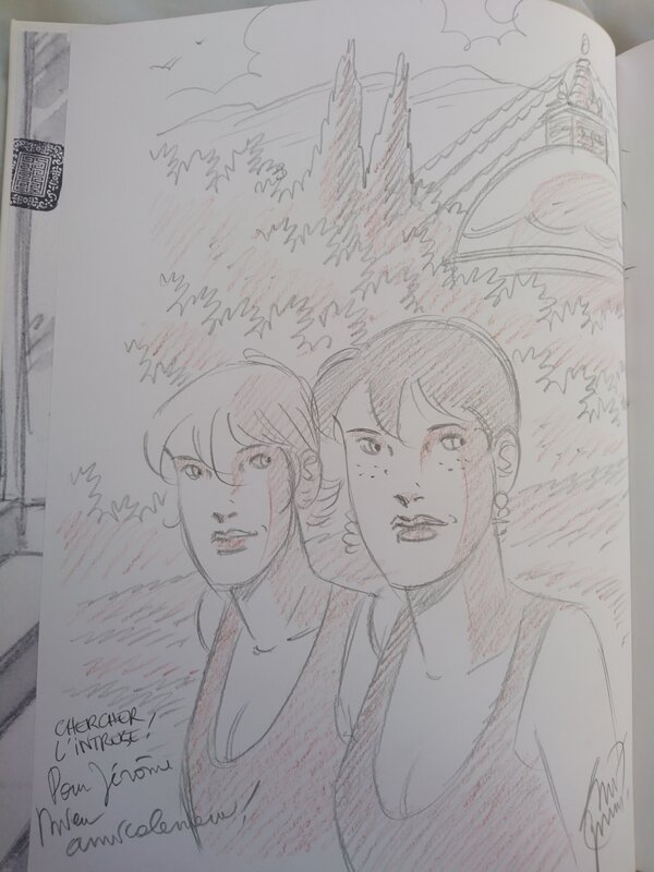 Caroline et Roxane by André Taymans - Sketch