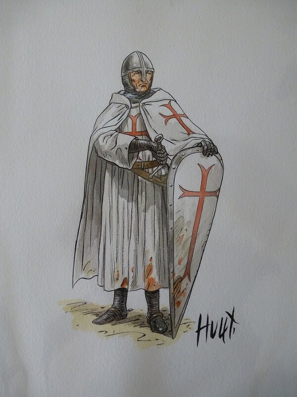 Daniel Hulet, Knights Templar  Extra-Muros - Planche originale