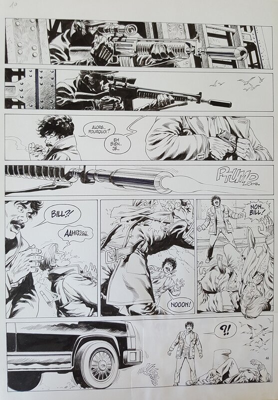 Jean-Yves Mitton, De silence et de sang tome 10 planche 44 - Comic Strip