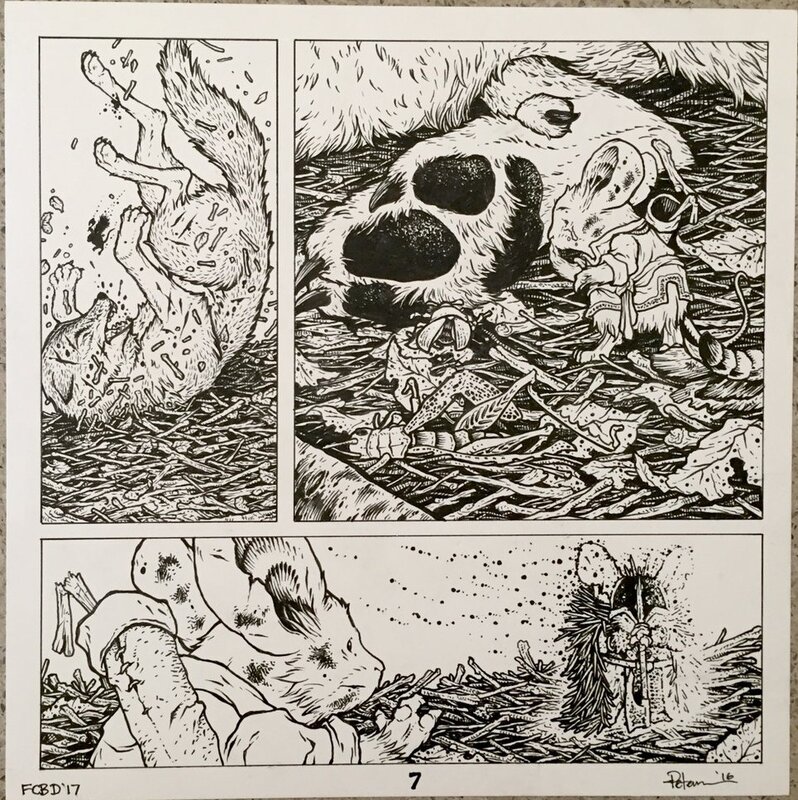David Petersen, Mouse Guard - The Tale of the Wild Wolf - p7 - Planche originale