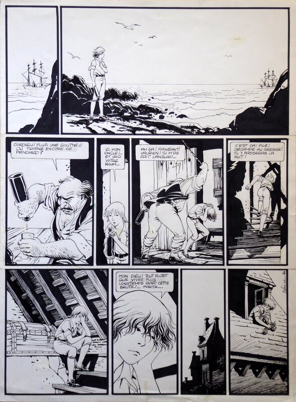 Yslaire, Paul Cuvelier, Hommage à Paul Cuvelier - Planche originale