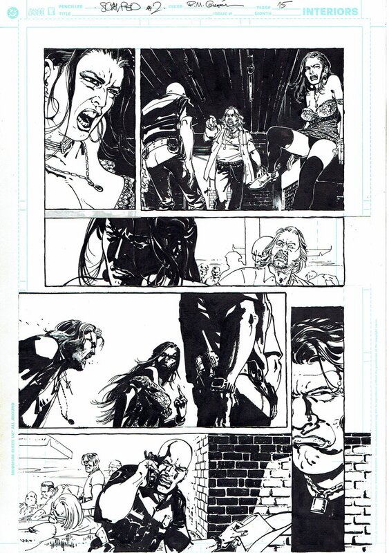 Scalped #2 p15 par R.M. Guéra - Planche originale