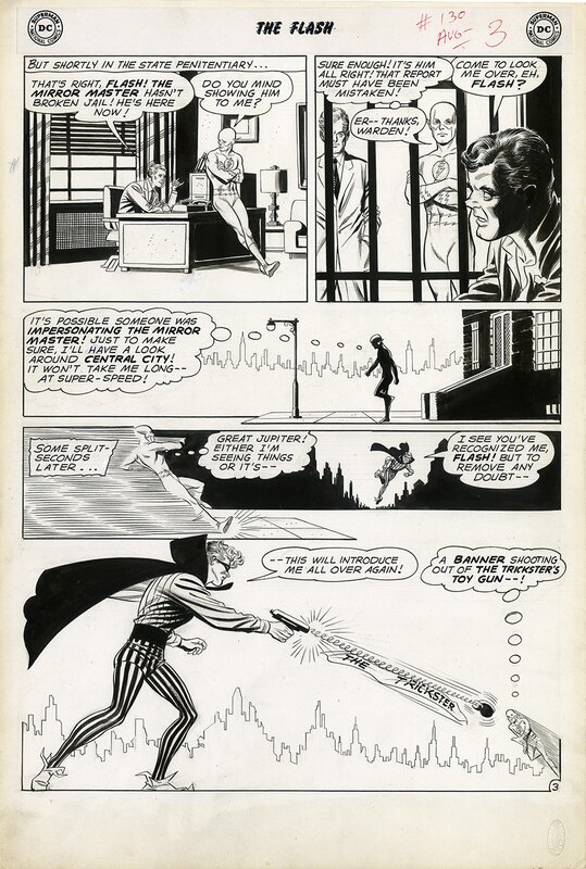 Carmine Infantino, Joe Giella, Flash #130 - Who Doomed the Flash? - Planche 3 - Comic Strip