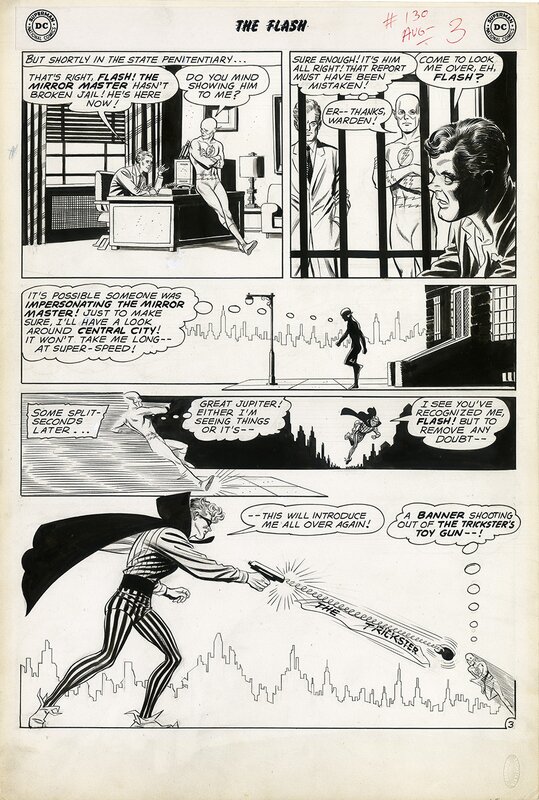 Carmine Infantino, Joe Giella, Flash #130 - Who Doomed the Flash? - Planche 3 - Planche originale