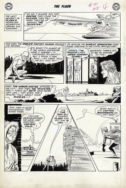 Carmine Infantino, Joe Giella, Flash #130 - Who Doomed the Flash? - Planche 4 - Planche originale