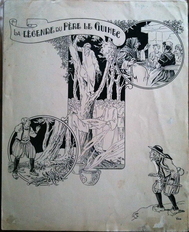 Yan, La légende du Père Le Guihec - Original Illustration