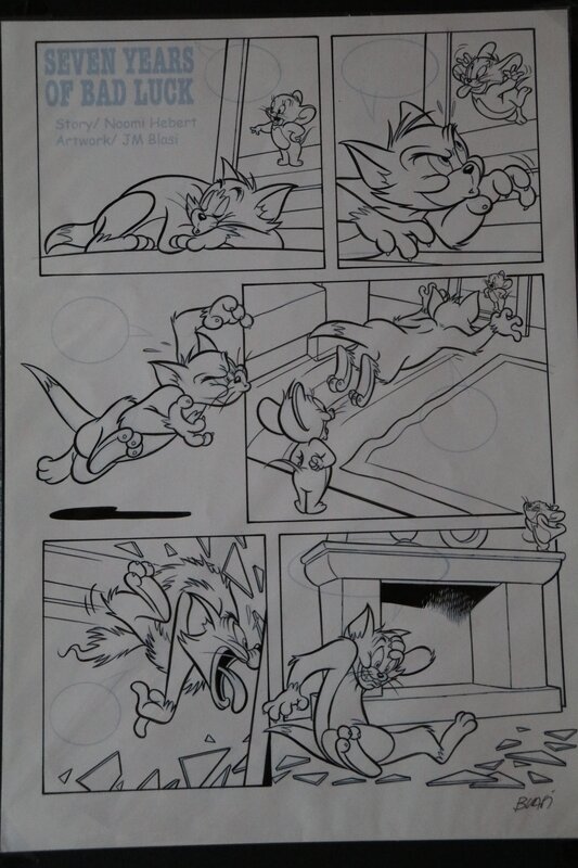 José Maria Cardona, Tom & Jerry , 7 ans de malheurs - Planche originale