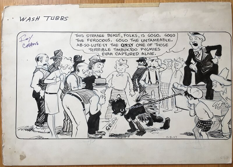 En vente - Roy Crane Wash Tubbs 09.03.1927 - Planche originale