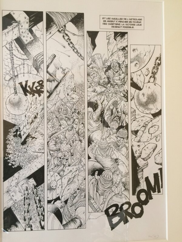 Philippe Xavier, Page 35 du tome 4 croisade - Planche originale