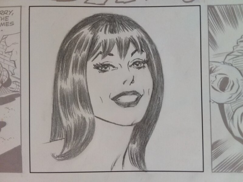 John Romita, MARY JANE WATSON AND SPIDER-MAN SKETCHES. - Dédicace