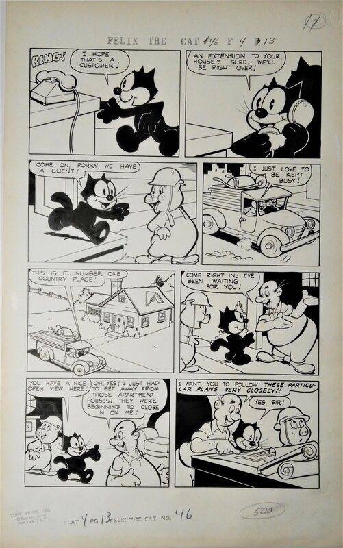 Otto Messmer, Felix The Cat #46 P13 - Comic Strip