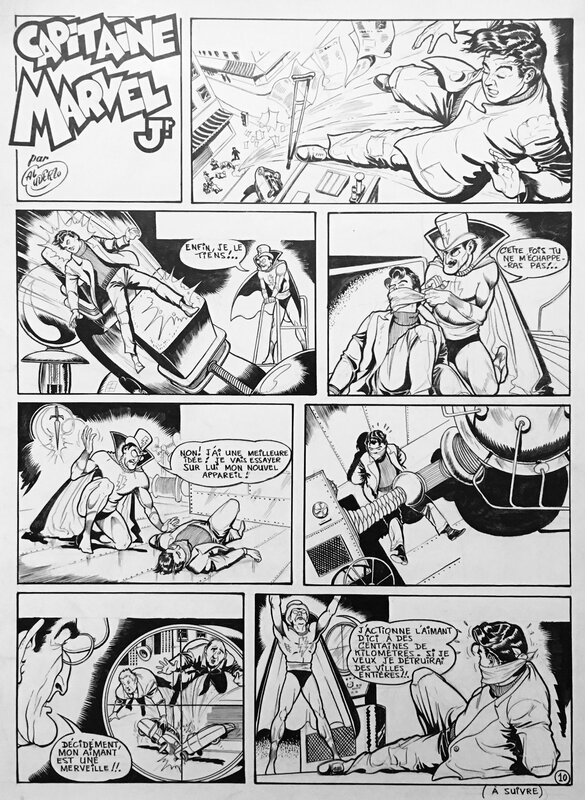 Albert Uderzo, Capitaine Marvel Jr #10 - Bravo! #25 - Planche originale