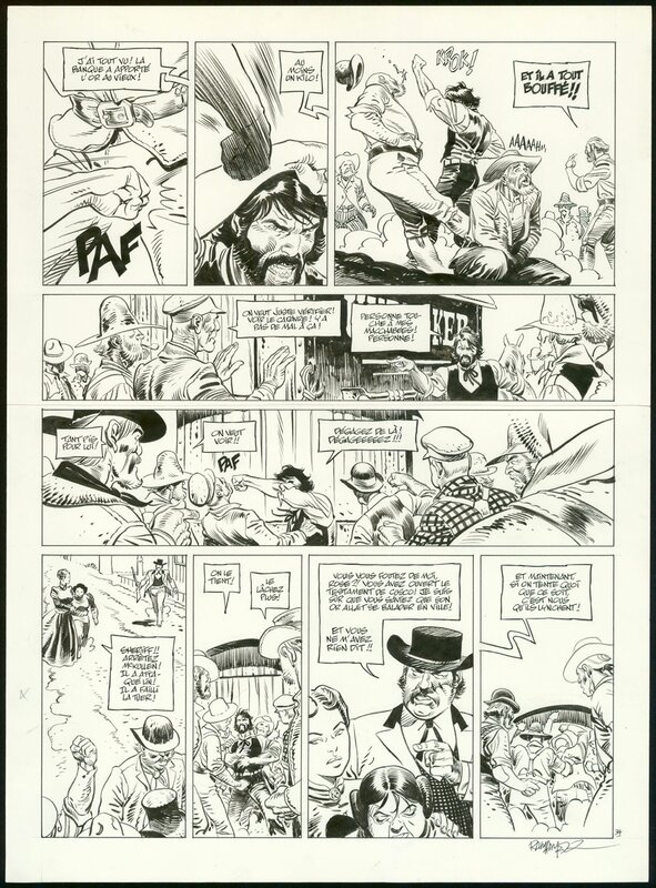 Undertaker par Ralph Meyer - Planche originale