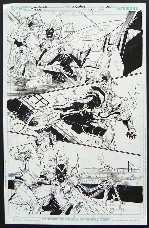 Ig Guara, J.P. mayer, Blue beetle #12 p.12 - Planche originale