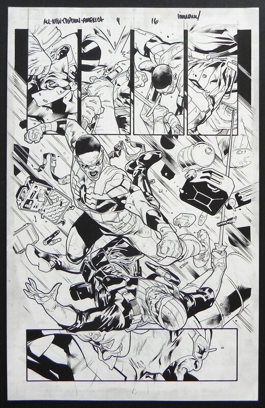 Stuart Immonen, Wade Von Grawbadger, All new captain america #4 p.16 - Planche originale