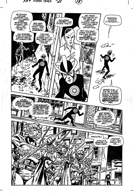 John Byrne, X MEN HIDDEN YEARS issue 21 page 18 - Planche originale