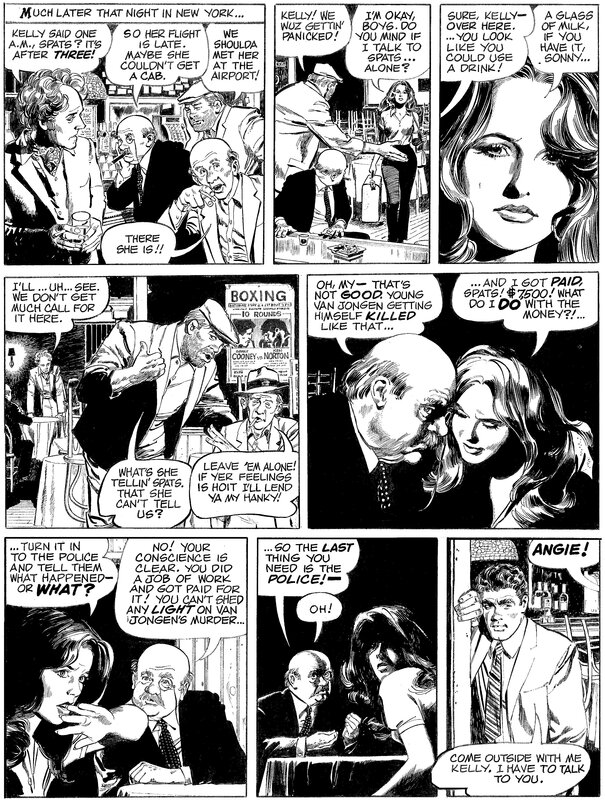 Stan Drake, Leonard Starr, Kelly Green Le contact, page 37 - Planche originale