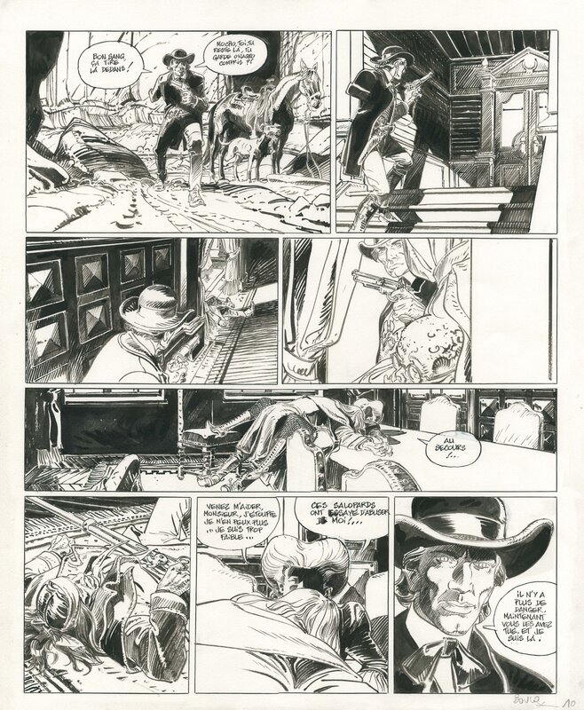 François Boucq, Bouncer - Tome 7 Coeur double, planche 10 - Comic Strip