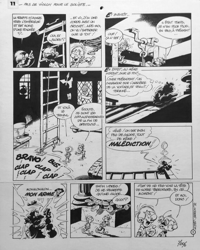 Pierre Seron, Mittéï, Les petits hommes - Pas de violon pour le soliste (in T.19) - pl.11 - Comic Strip