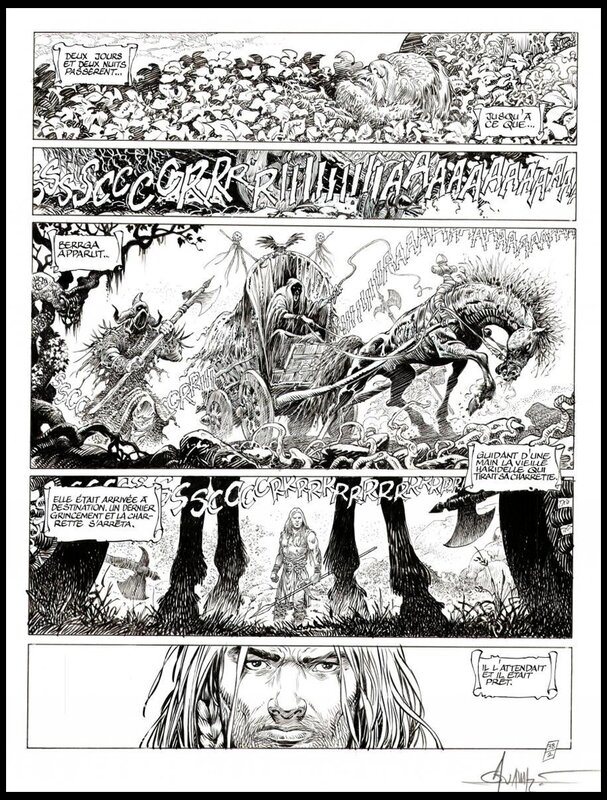 Mohamed Aouamri, Jean Dufaux, 2014 - Saga Valta - Tome 2 - Planche 38 - Planche originale