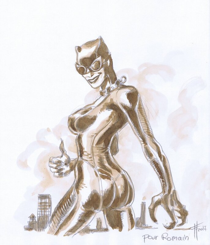 Catwoman par Angleraud - Sketch