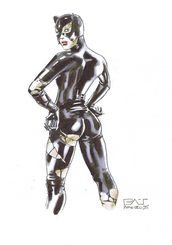 Catwoman par Evangelisti - Sketch
