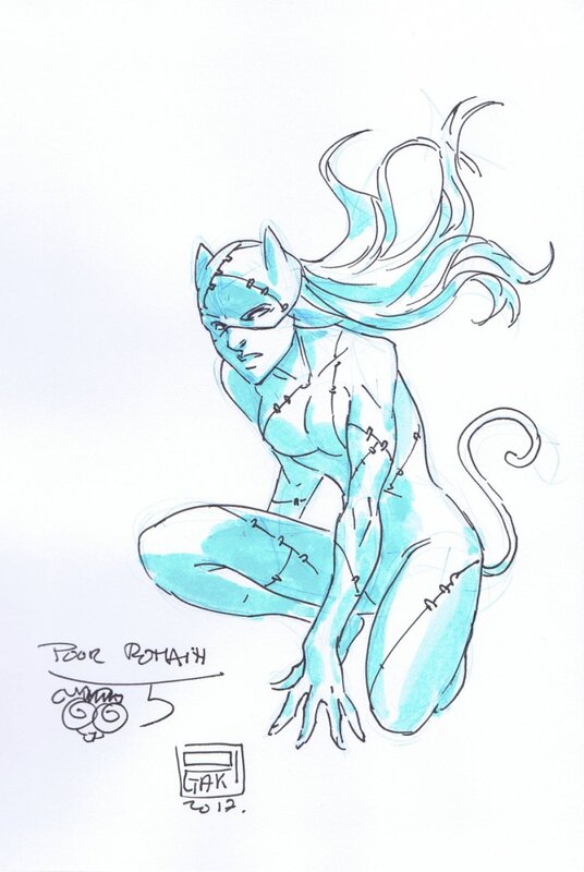Catwoman par Ogaki - Dédicace