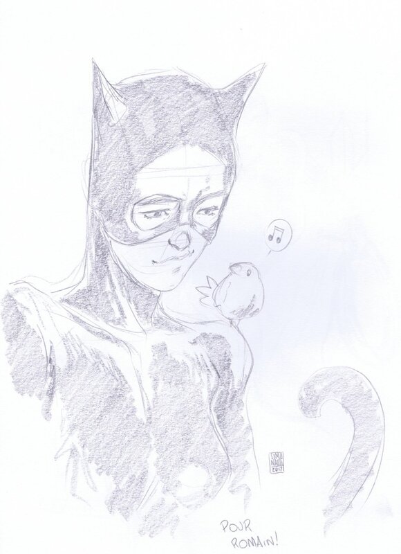Catwoman par Simonacci - Dédicace