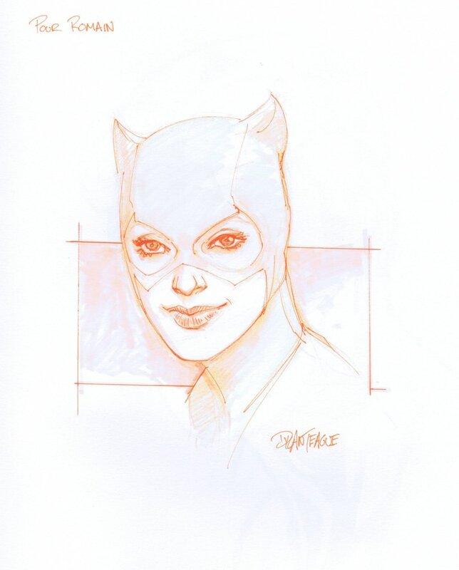 Catwoman par Teague - Dédicace