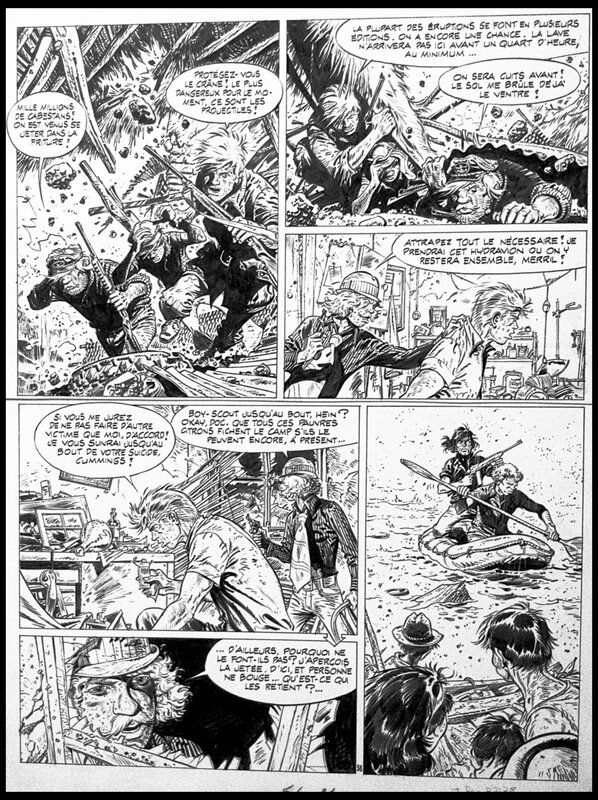 For sale - Hermann, Greg, 1974 - Bernard Prince - T10 - Planche 38 - Comic Strip