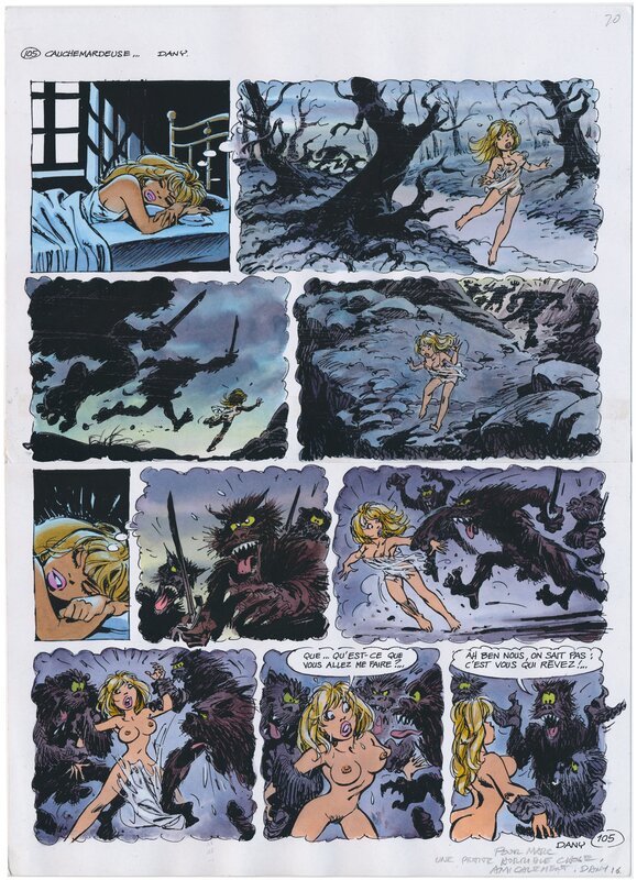 Dany, Cauchemardeuse, pl. 105, couleurs. - Comic Strip